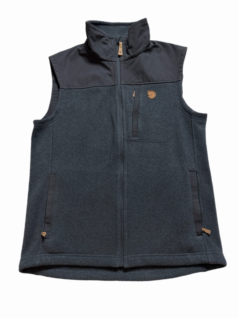 FjallRaven Men’s Buck Fleece Vest M Dark Grey Gorpcore Outdoor Fall